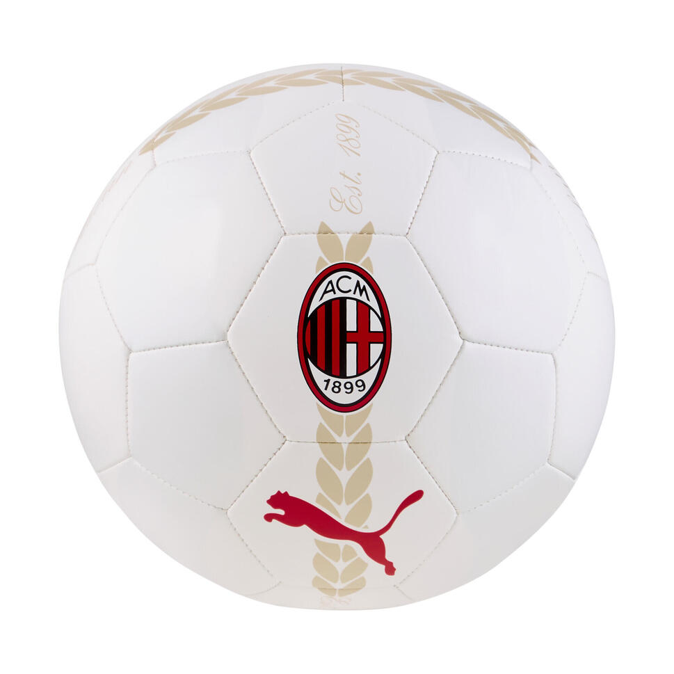 Przedmeczowa piłka do piłki nożnej AC Milan 24/25 PUMA White Putty Beige