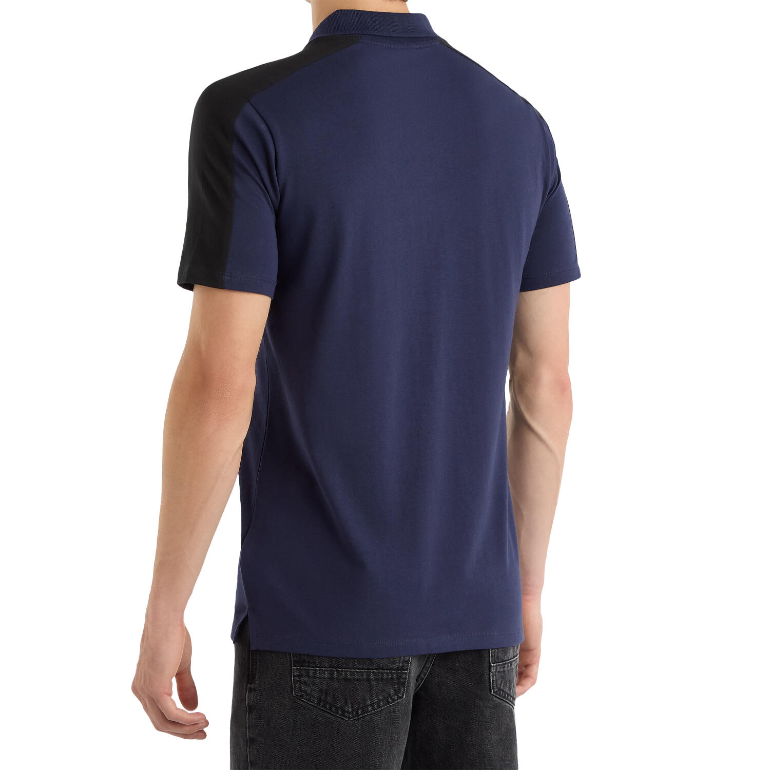 "Terrace" Poloshirt mit kurzem Reißverschluss für Herren Kurzmantel/Schwarz 2/3