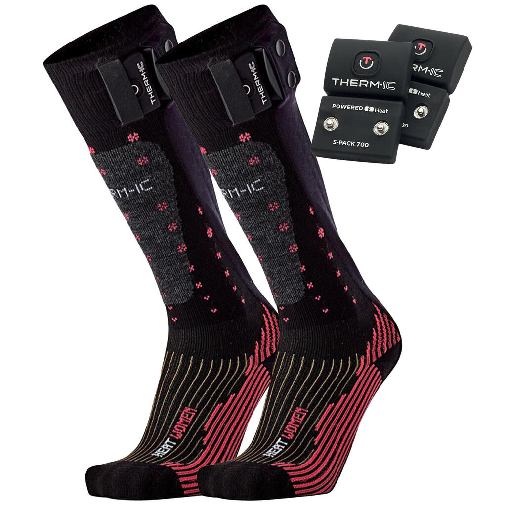 Pack 1 pair of heated socks with batteries - Heat Lady + S-Pack 700