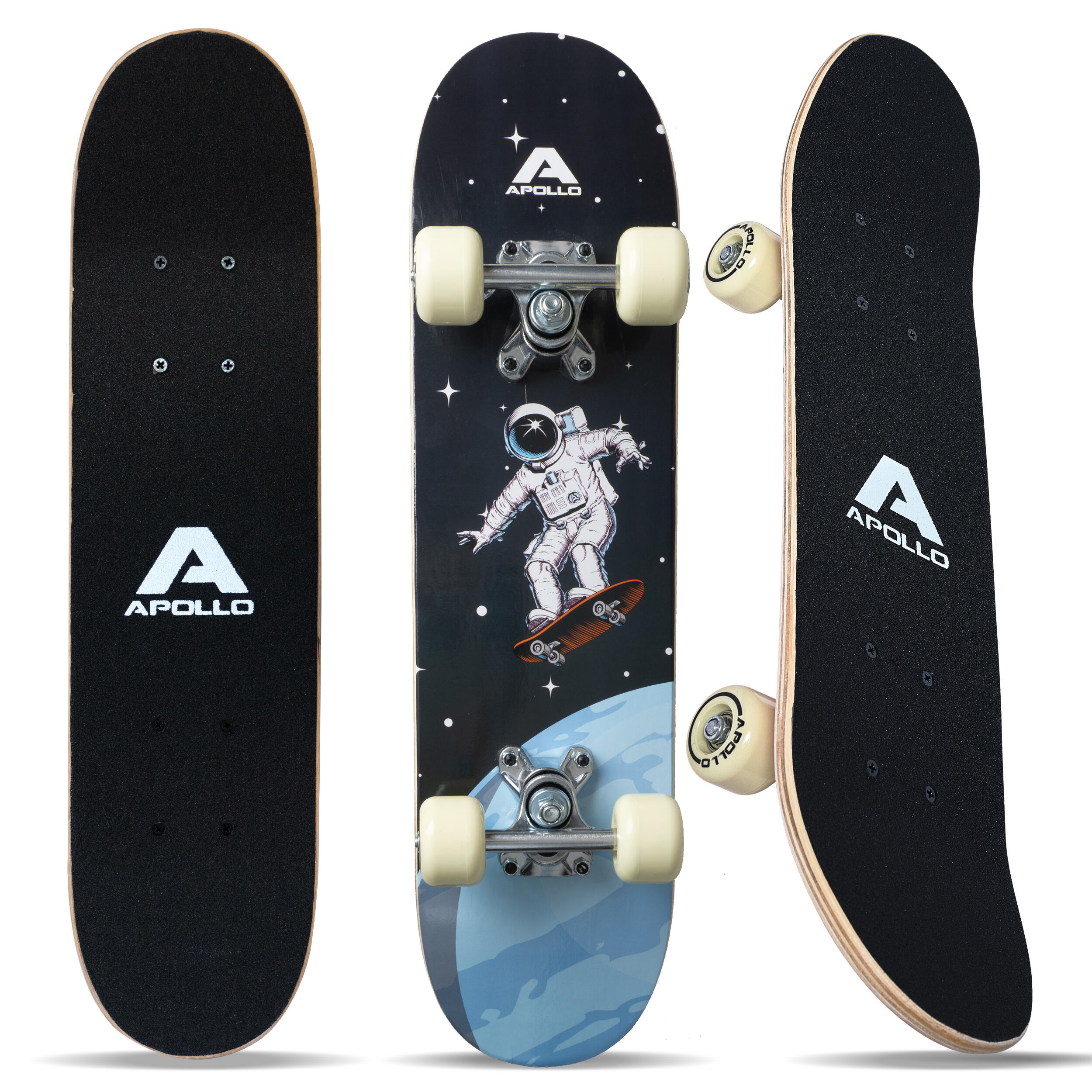 APOLLO Kinderen Skateboard, met ABEC 3 Lagers, Aluminium Assen, Verschillende Designs