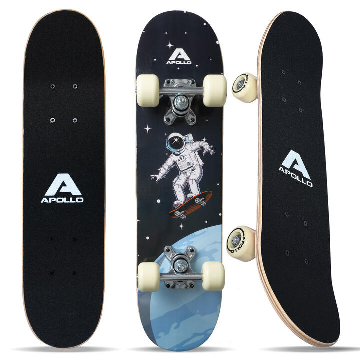 Skateboard WINAKUI Érable 78,7 Cm - Roues Clignotantes, Double Kick, Idéal Débutants Enfants Et Adultes