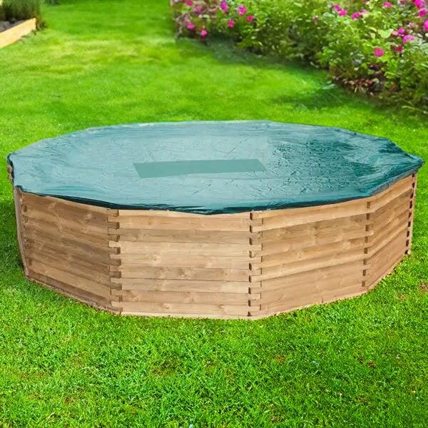 Bâche d'hiver pour piscine bois Béluga Ref. GD360 6,29 x 1,33 m. 2/2