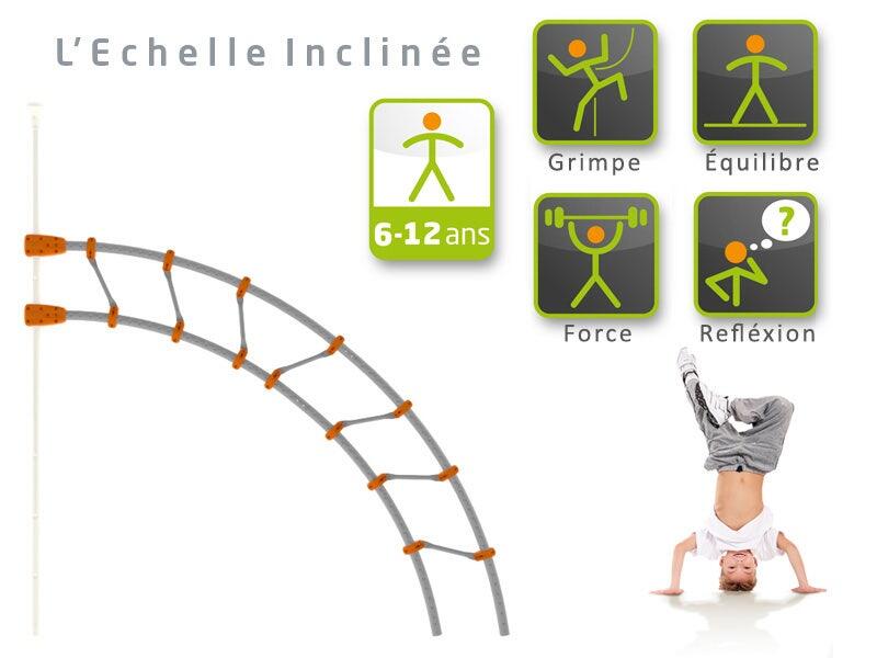 Echelle inclinée pour structure de jeux EVO 3/3
