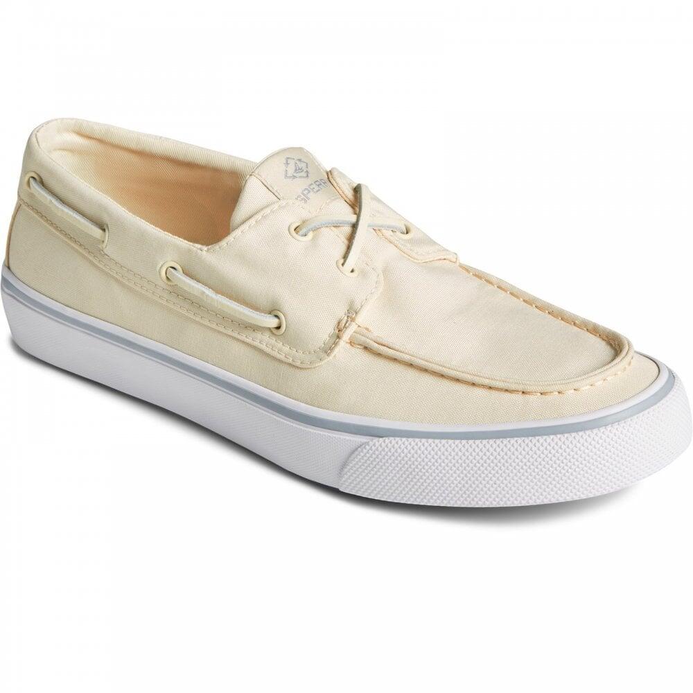 Sperry BAHAMA II | Ivory | Mens Recycled Canvas Deck Style Sneakers CO 3/7