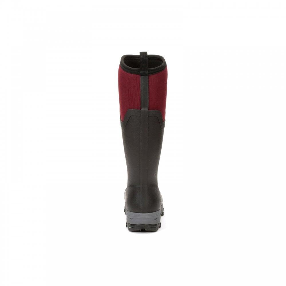 Muck Boots Arctic Ice Tall | Black/Maroon | Womens Fleece Lined Wellin 4/7