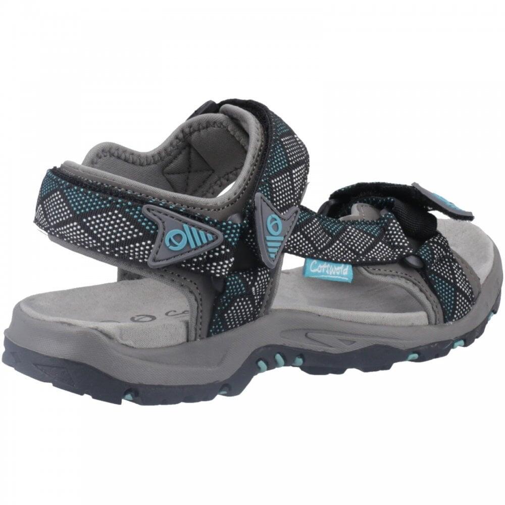 Cotswold Foxcote | Grey/Turquoise | Ladies Summer Walking Sandals COL: 4/7