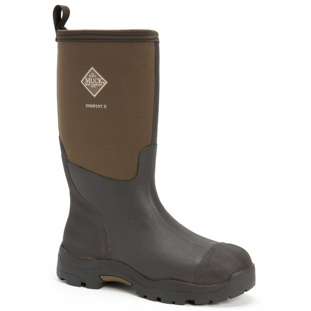 Muck Boots MB Derwent II | Black/Bark | Unisex Wellingtons COL: Black/ 3/7