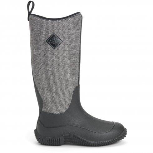 Muck Boots Hale | Black W/ Fuzzy Herringbone | Womens Wellingtons COL: 7/7