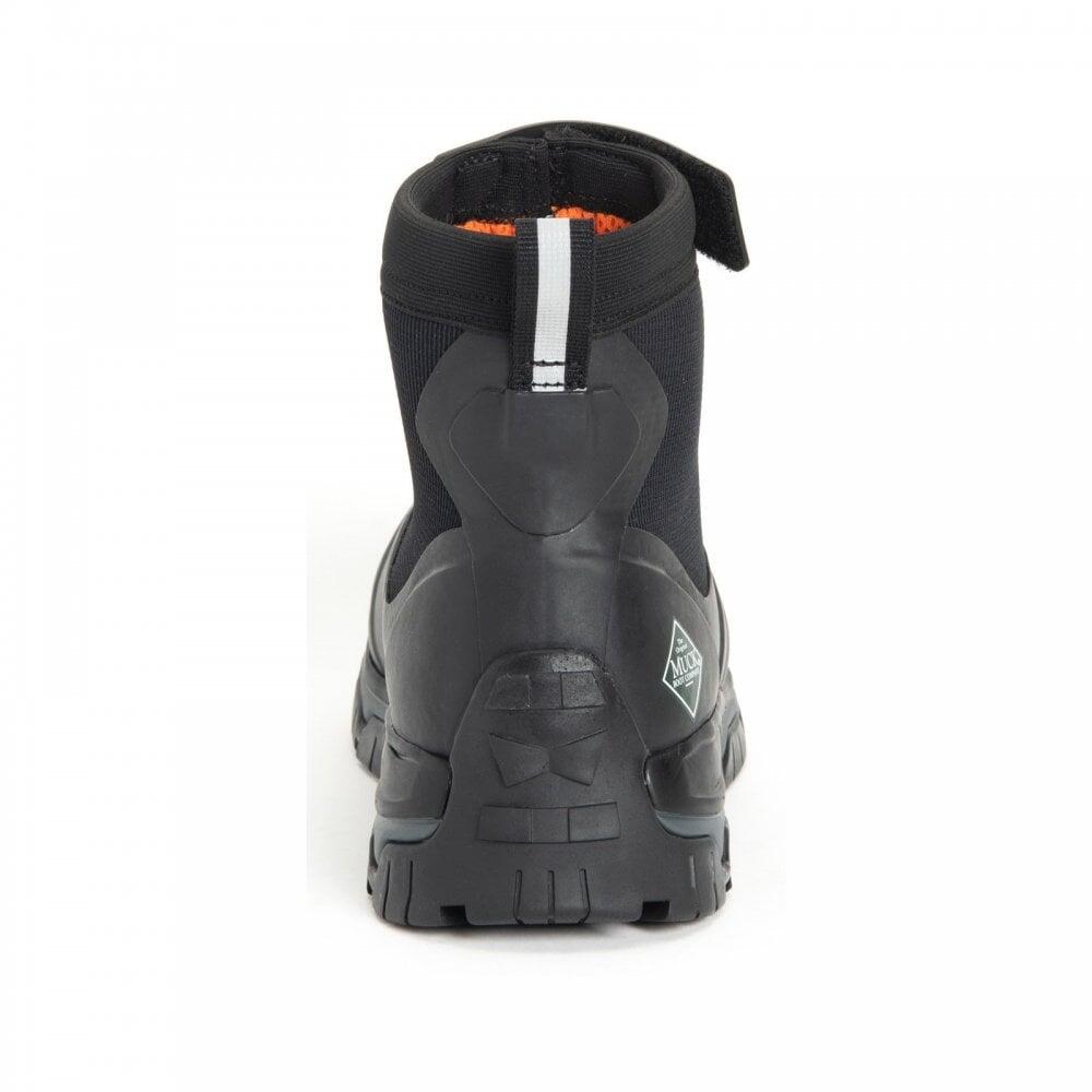 Muck Boots Apex Mid Zip | Black/Dark Shadow | Mens Lace-up Waterproof 4/7