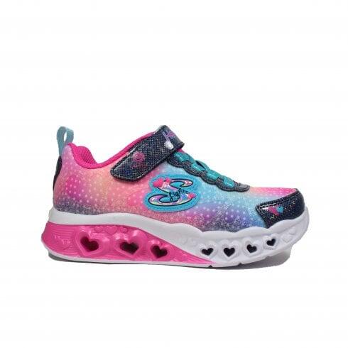 Meisjessneakers met hartjesmotief en lichtjes (Roze/Zwaar) 7/7
