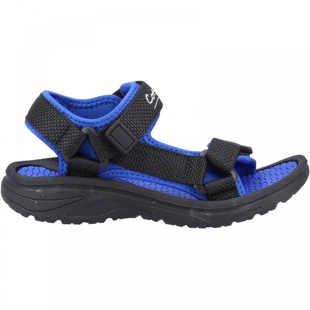 COTSWOLD Cotswold Bodiam | Black/Navy | Boys Recycled Summer Sandals COL: Black