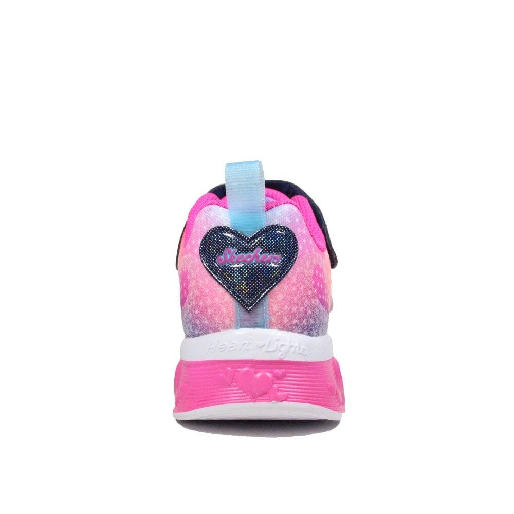 Meisjessneakers met hartjesmotief en lichtjes (Roze/Zwaar) 4/7