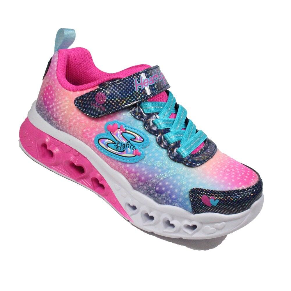 Meisjessneakers met hartjesmotief en lichtjes (Roze/Zwaar) 5/7