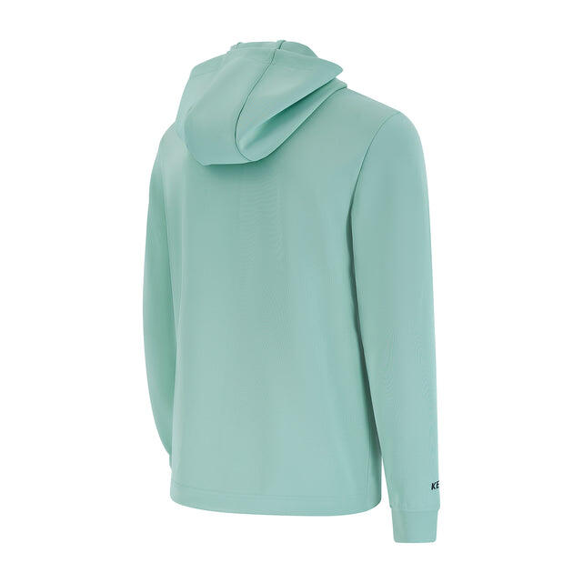 Felpa con cappuccio essenziale da uomo - Menta 3/4