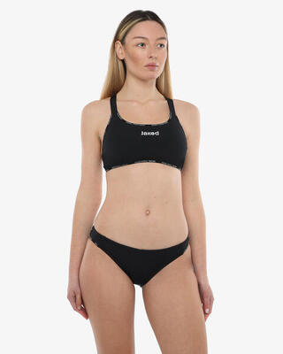 costume bikini blu da donna in mat. sintetico da nuoto