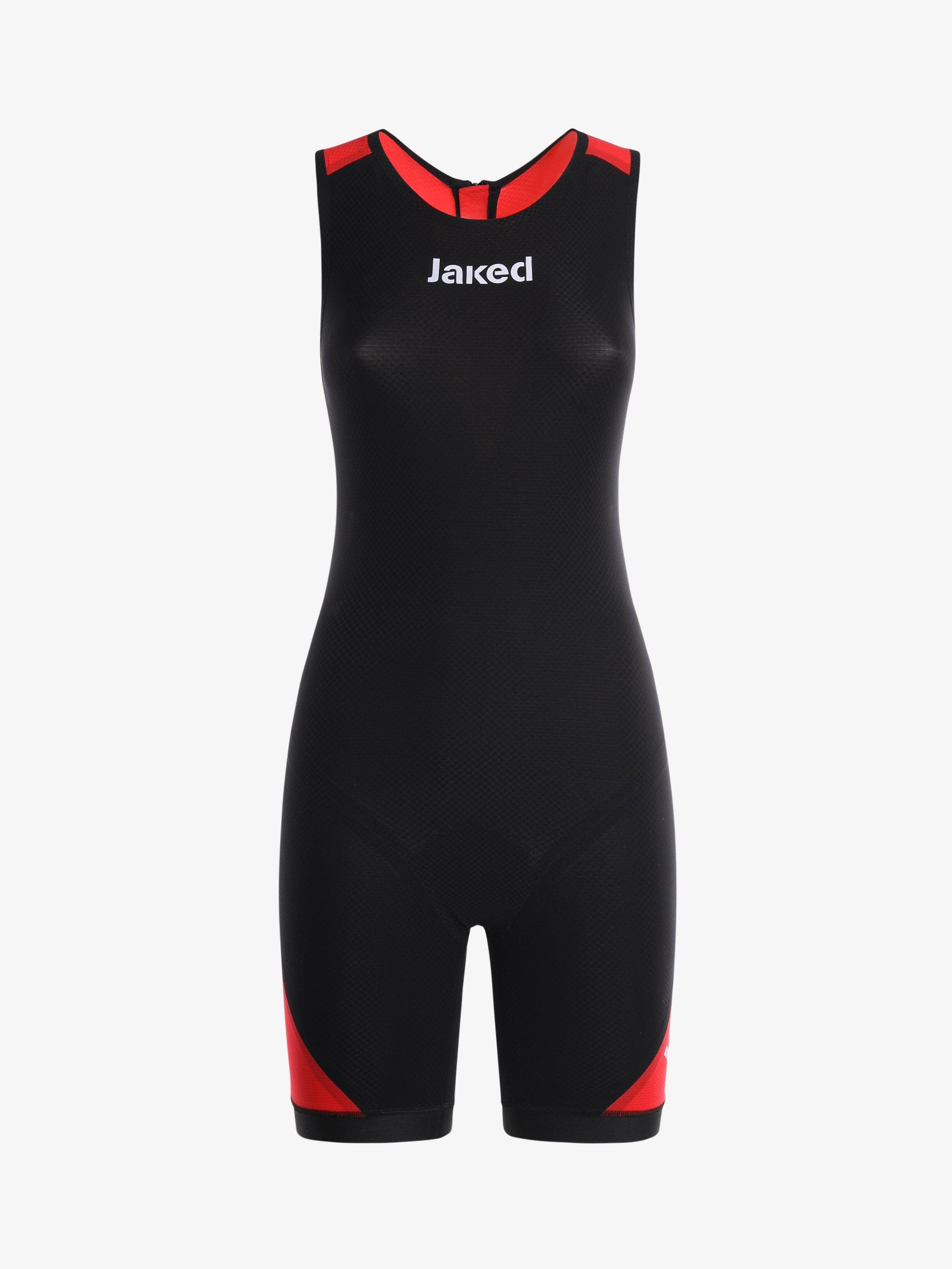 JAKED Schwarz-grauer Triathlon-Rennanzug für Damen