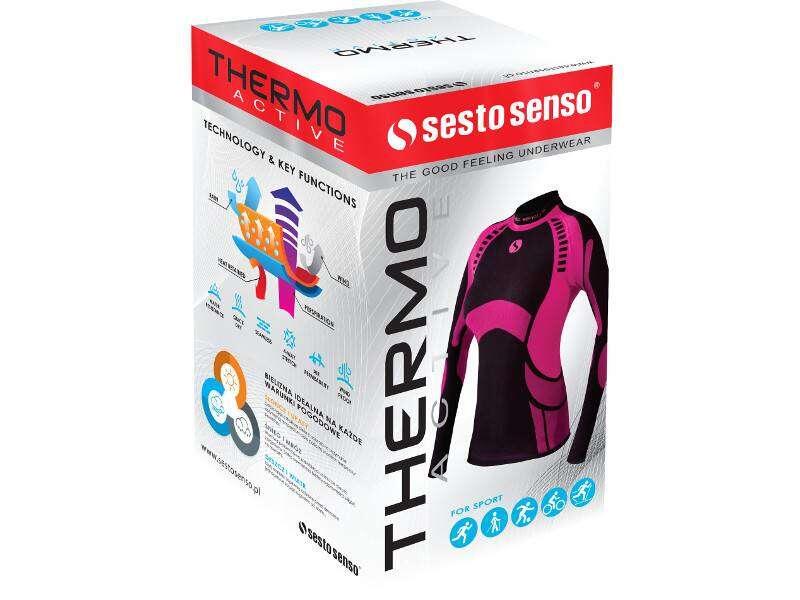 Koszulka termoaktywna Sesto Senso Thermo Active Róż Woman