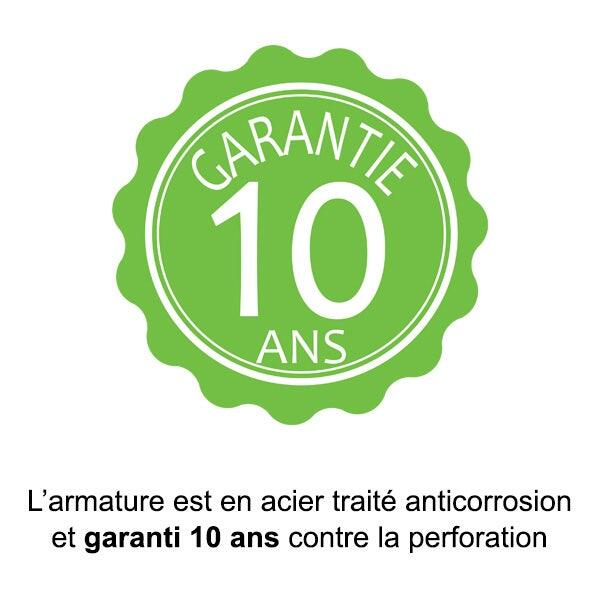 Portique bois avec 2 balançoires + 1 plateforme avec toboggan + 1 siège face à 9/9
