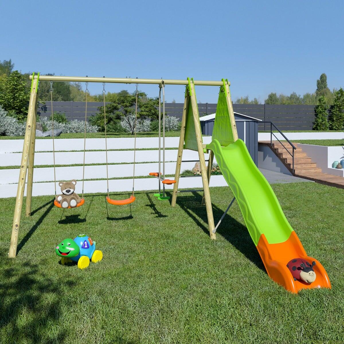 Station de jeux Techwood OPTIMA Trigano 2,30 m avec toboggan 7/7