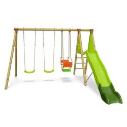 Station de jeux bois 2,30 m Topwood PUNJI - 5 enfants