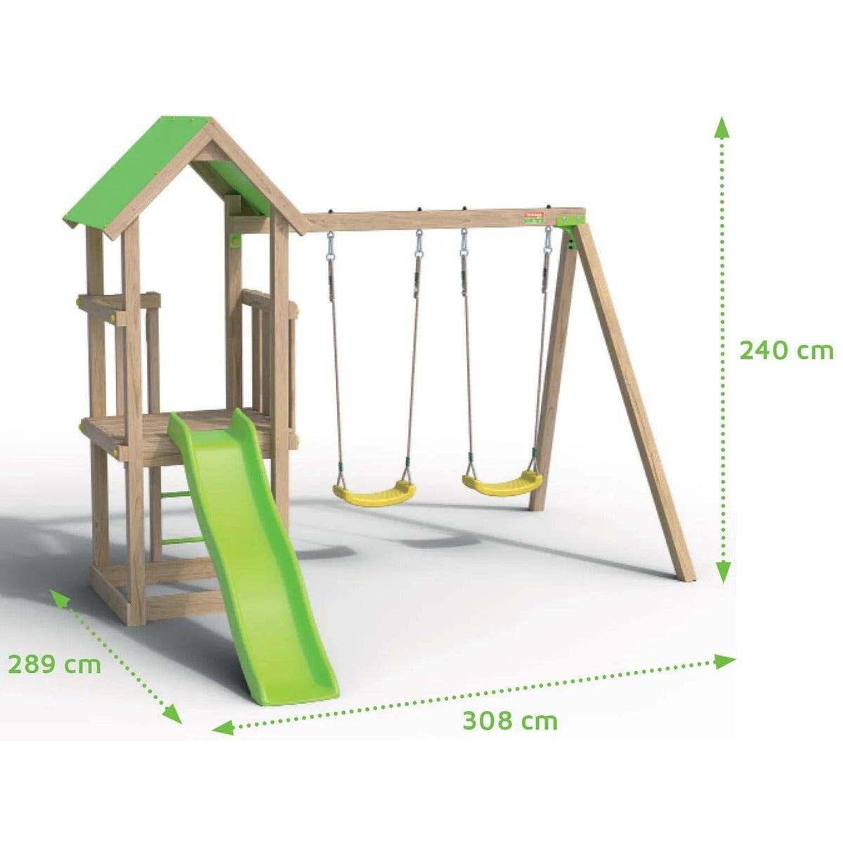 Aire de jeux en bois EASY XPERIENCE TRIGANO - 6 enfants 4/7