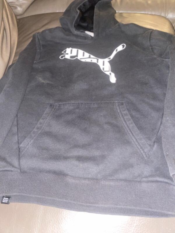 Entre Particuliers - Sweat shirt capuche noir puma 5/6