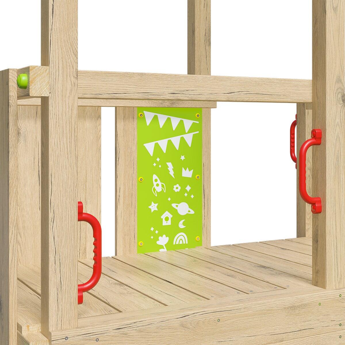 Aire de jeux bois 2,20 m ZESTY XPRESSION - 12 enfants 7/7