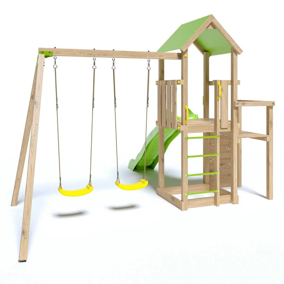 Aire de jeux en bois ULTRA XPERIENCE TRIGANO - 8 enfants 3/7
