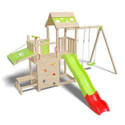 Aire de jeux bois 2,20 m SNACK XPRESSION - 12 enfants