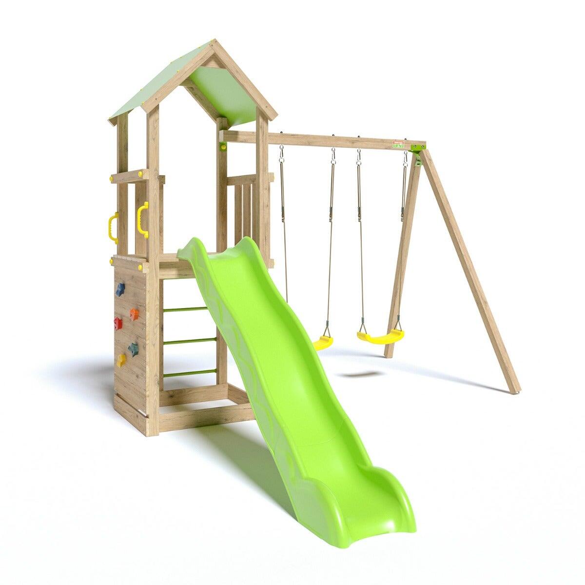 Aire de jeux en bois SMART XPERIENCE TRIGANO - 7 enfants 1/7