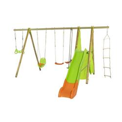 Station de jeux bois poutre métal 2,30 m Techwood Premium IMPALA - 8 enfants