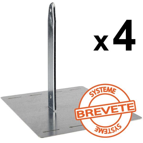 Trigano - Kit D'Ancrage Pour Portique Secur'in - Sans Béton - Balançoire - Gris - Taille Unique - Decathlon