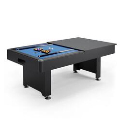 Billard Américain convertible Table 213x121x80cm avec Retour de boules et Access