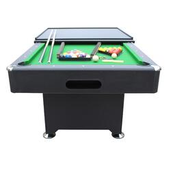 Billard Américain convertible Table 213x121x80cm avec Retour de boules et Access