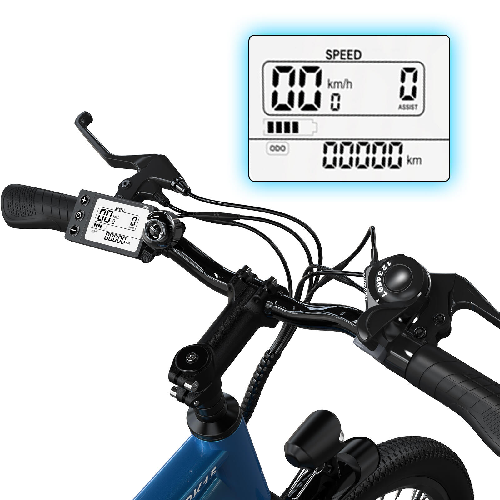 Electric City Bikes RK15, E-bikes 26",35-90 km,36V 10.4Ah 4/8