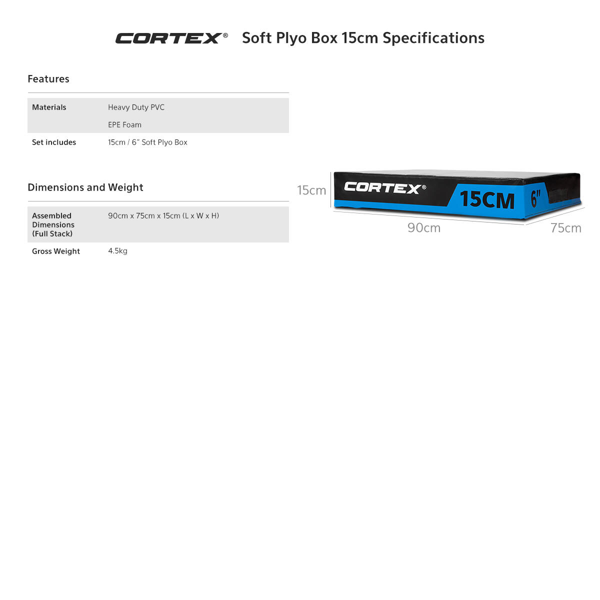 CORTEX Soft Plyo Box Modular Stackable