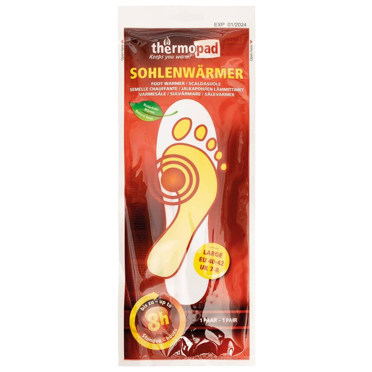 Semelles chauffantes auto-chauffantes taille 36-37 pack de 10 usage unique 5/6