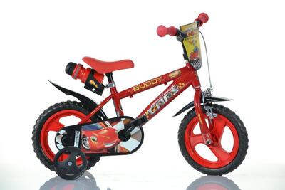SCH CARS 12". bicicletta per bambini. con accessori