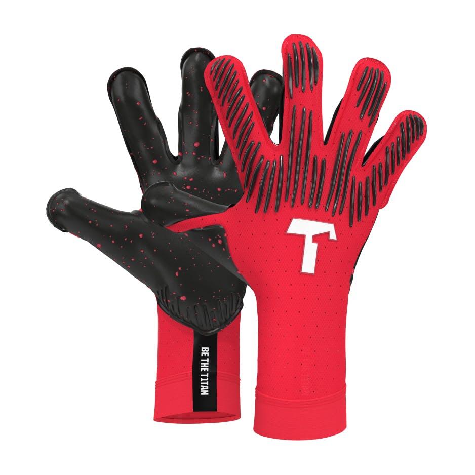 Luvas de guarda-redes de futebol rebel 2.0 solar red para adultos