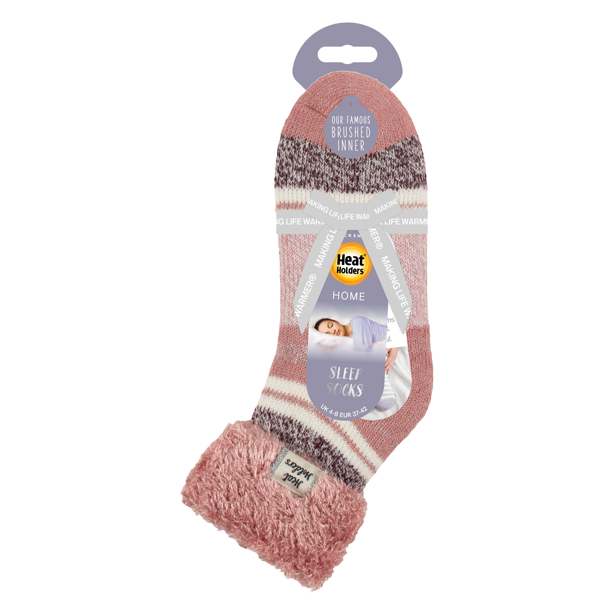 Calze Termiche Heat Holders Donna Corallo, interno spazzolato 2/6