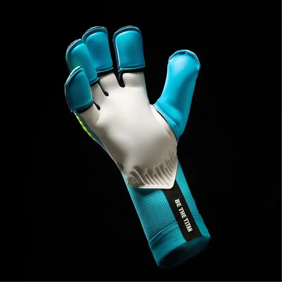 Guanti da Portiere per Adulti Rebel 2.0 Sky Blue con Protezioni per le Dita 5/7