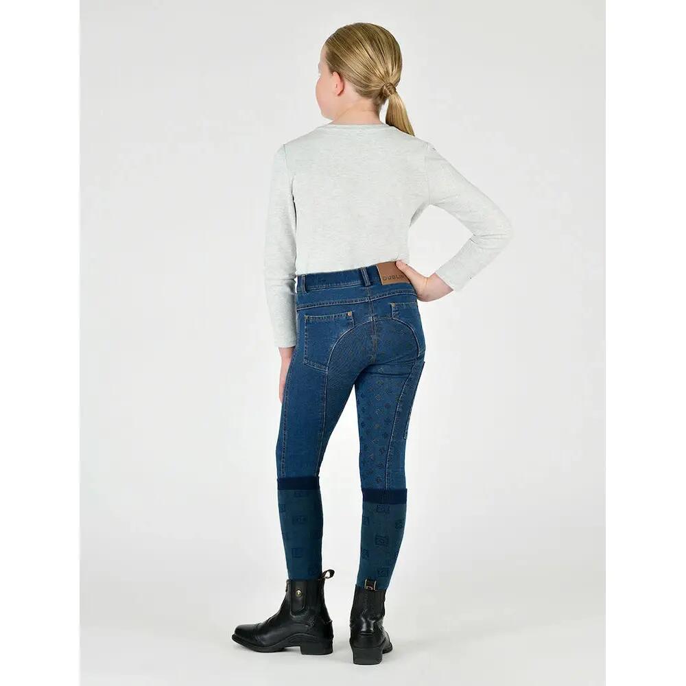 Jeans rijbroek met full grip voor kinderen Dublin Shona 4/4