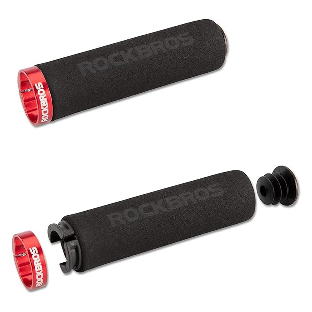 Rockbros BT1001BKRD Schwamm Fahrradlenkergriffe - Schwarz und Rot 2/5