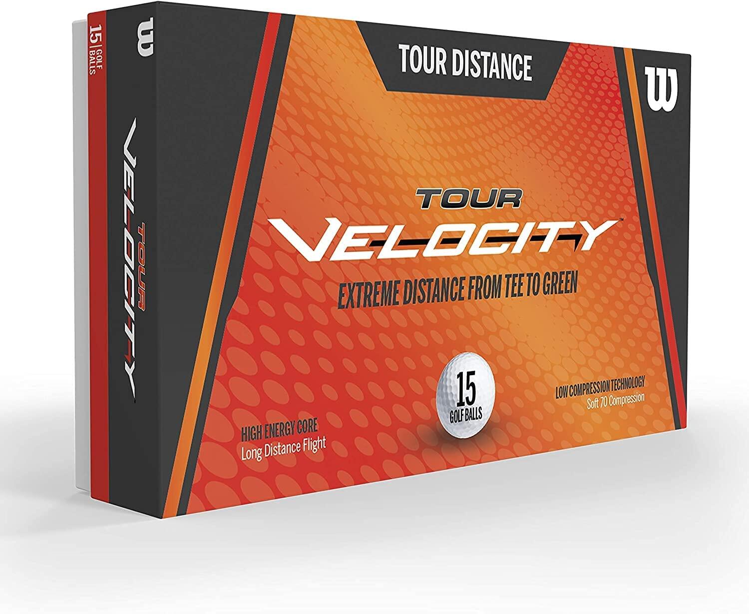 Bola Golf Velocity Distance Blanco x15 3/3