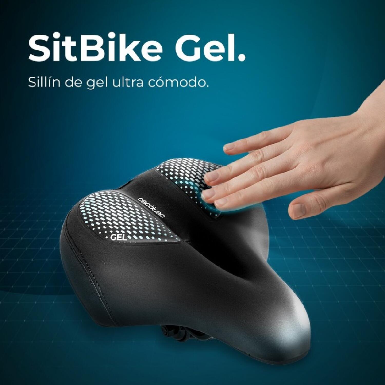 Cecotec Selle de Vélo Ultra Confortable DrumFit SitBike. Compatible avec Les Tig 7/7