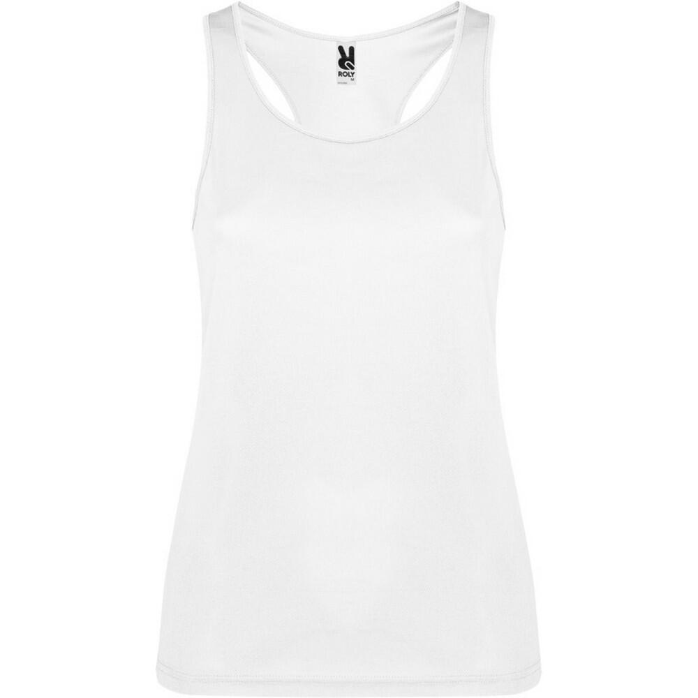 Dames shura sportvest top (wit)
