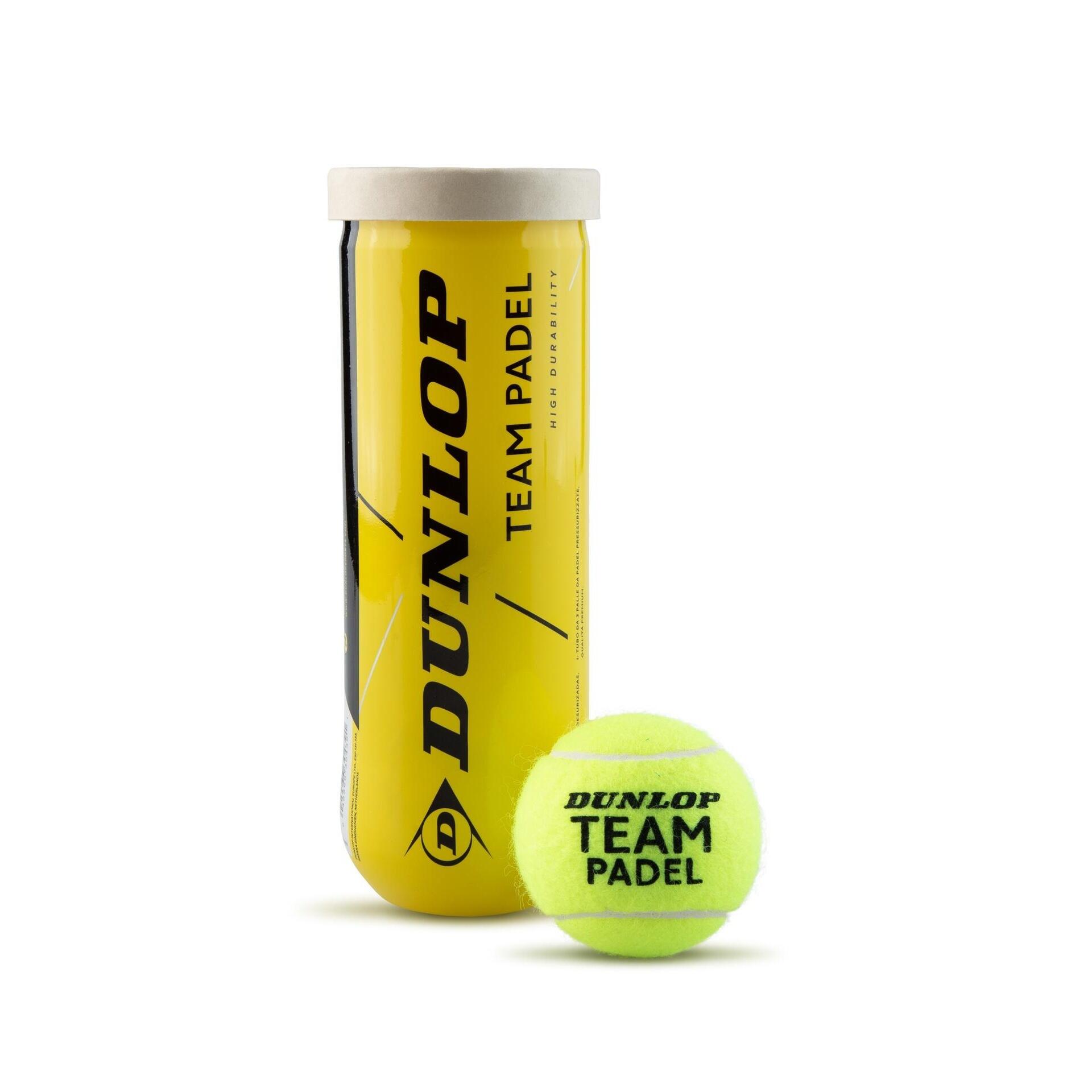 DUNLOP Padel Ball (Pack of 3) (Yellow)