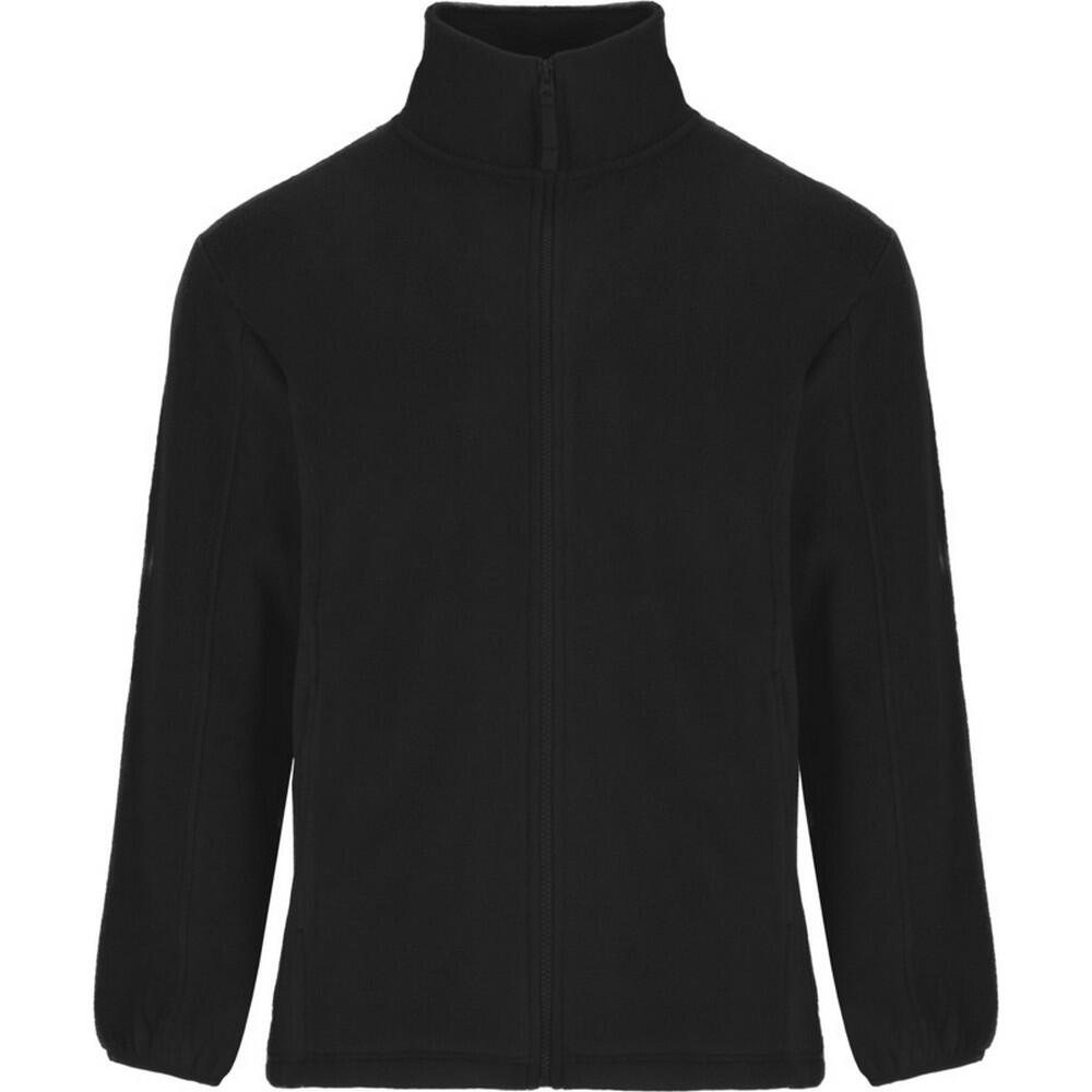 ROLY Mens Artic Full Zip Fleece Jacket (Solid Black)