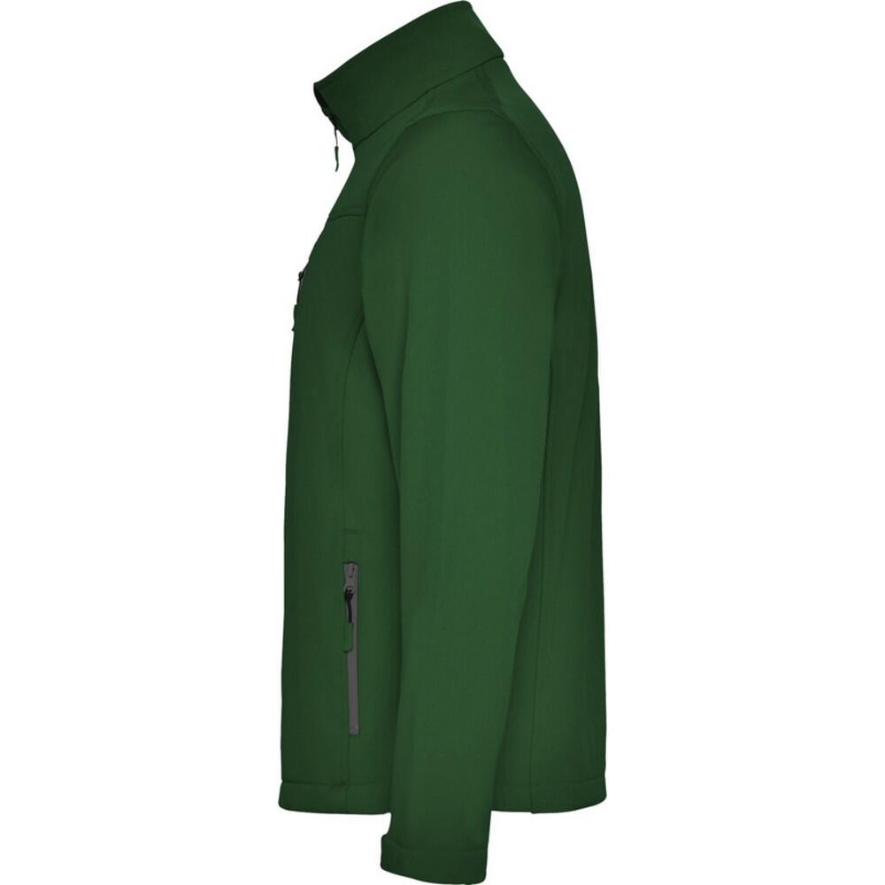 Giacca Soft Shell Uomo Roly Antartida Verde Bottiglia 3/4