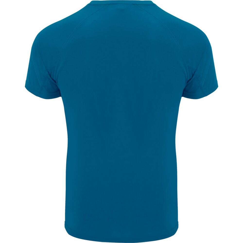 Camiseta Bahrain de Manga Corta Deportivo para Hombre Azul Luz de Luna 2/4